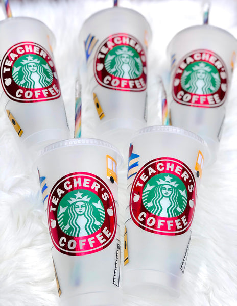 Teacher Starbucks Cup Customized Cup - Teachers gift starbucks cup