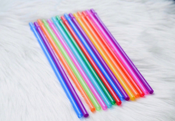 Reusable Colored Straws BPA free- Free Shipping Reusable Straws for Tumblers