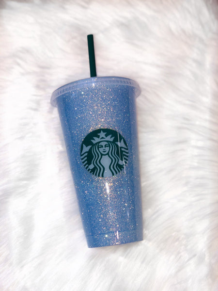 Starbucks Glitter Customized Cup Free shipping - Custom glitter color cup