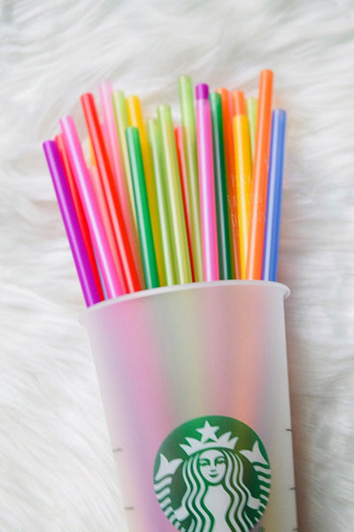 Reusable Colored Straws BPA free- Free Shipping Reusable Straws for Tumblers