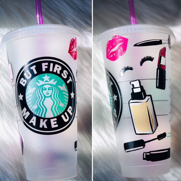 Starbucks Make up Customized Cup - Custom Make up theme Tumbler Venti Cup
