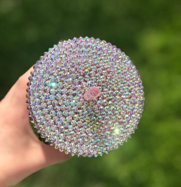 Add on Rhinestone Lid for Starbucks Cold cups,Personalized GlitterStarbucks Cold Customized Cup Lid,Personalized tumbler Lid,Rhinestone lid