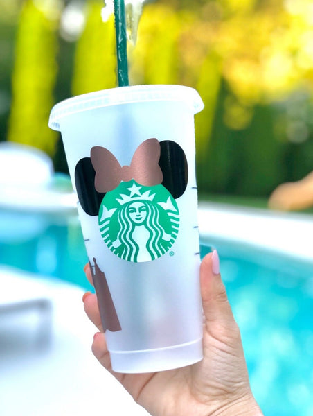 Mickey Mouse Inspired Starbucks Cup, Mickey Faces Starbucks Cup