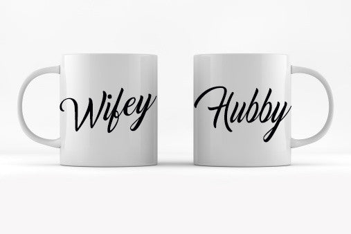 Wifey&Hubby Mug Set - Pink Fashion Nyc