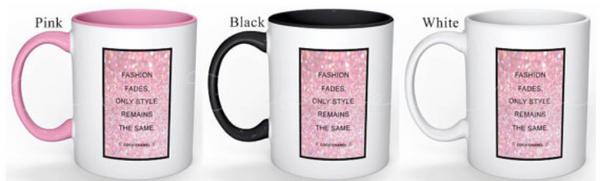Coco Chanel Quote inspired Mug, Coffee/Tea Mug, Fashion Mug , Worlwide shipping - Pink Fashion Nyc