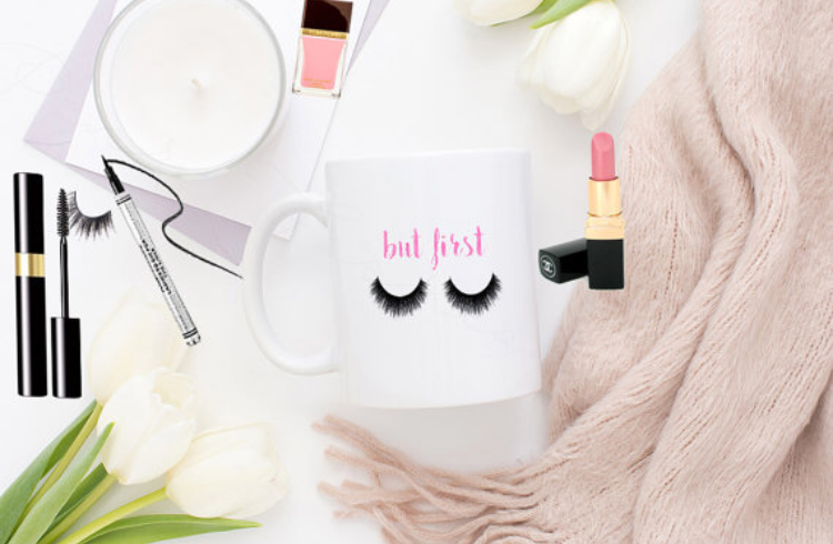 But First Eye Lashes Mug – Pink Fashion Nyc