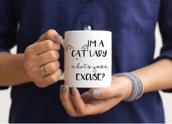 Cat Lady Coffee Mug - Pink Fashion Nyc