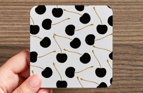 Cheries&Gold Design Coaster Set - Pink Fashion Nyc