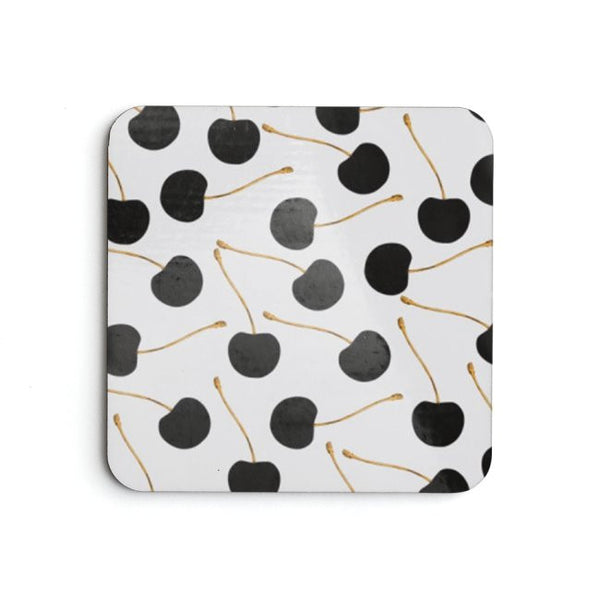 Cheries&Gold Design Coaster Set - Pink Fashion Nyc