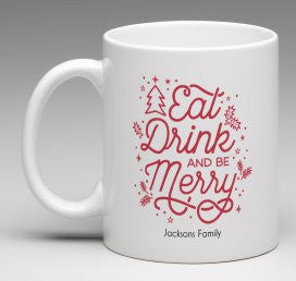 Eat Drink and Merry Mug - Pink Fashion Nyc