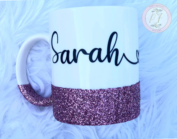 Customized Glitter Mug