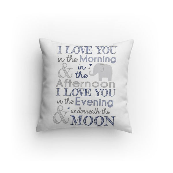 I love you Elephant Decorative Pillow - Pink Fashion Nyc