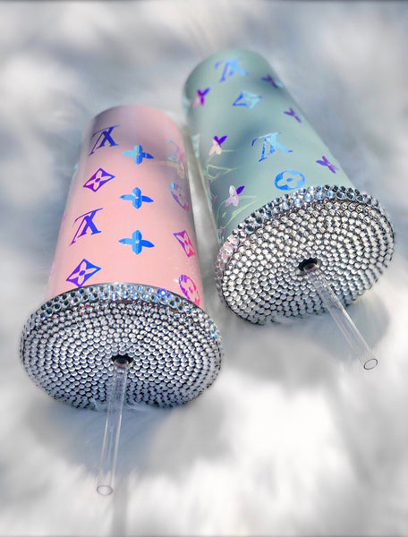 Rhinestone Tumbler Fashion Inspired Blush