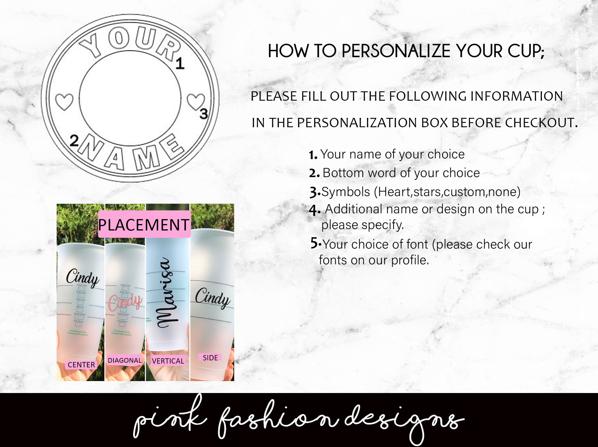 Customized Starbucks Cup Disney Castle Inspired – Pink Fashion Nyc