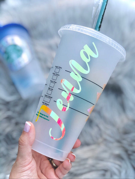 Sunflower Starbucks Reusable Venti Cup/Reusable Starbucks Cup