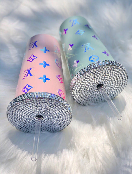 Rhinestone Tumbler Fashion Inspired Blush