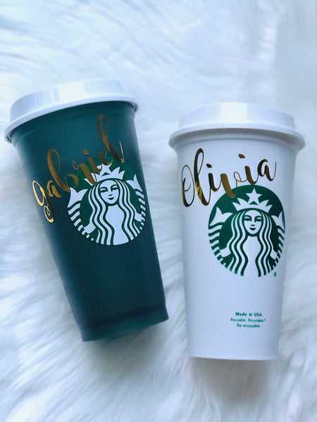 Ready to Ship Starbucks Reusable Seasonal Color changing Hot Cup - Customizable hot starbucks cup