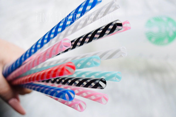 Reusable Swirl Straws BPA free- Free Shipping Reusable Straws for Tumblers