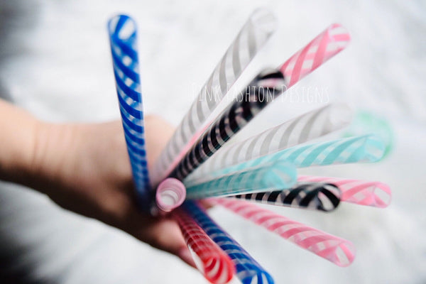 Reusable Swirl Straws BPA free- Free Shipping Reusable Straws for Tumblers