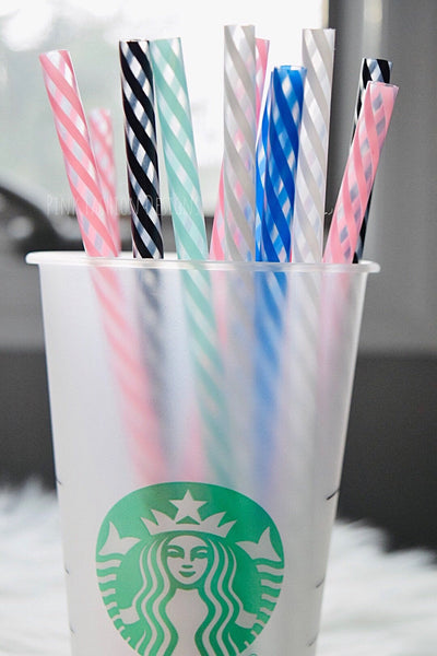 Reusable Swirl Straws BPA free- Free Shipping Reusable Straws for Tumblers
