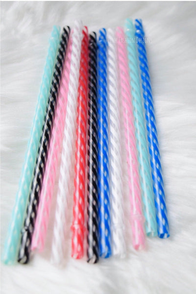 Reusable Swirl Straws BPA free- Free Shipping Reusable Straws for Tumblers