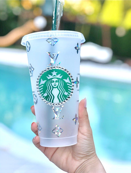 Starbucks Fashion Customized Cup with Rhinestones