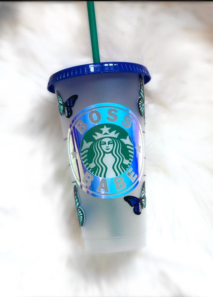 Personalized Starbucks Butterfly Boss Babe Cup