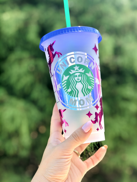 Personalized Starbucks Cup Unicorn Mom