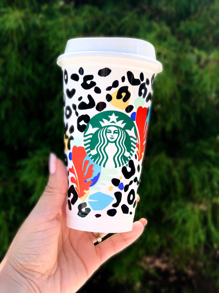 Personalized Starbucks Leopard Cup