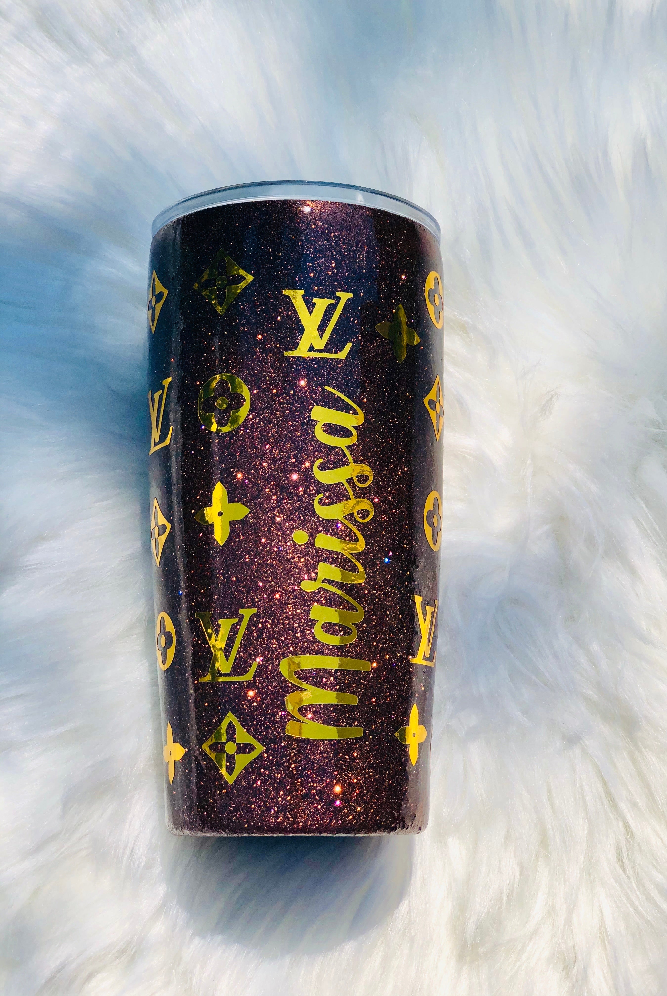 LV Glitter Tumbler – Imperfectly Perfect Crafts