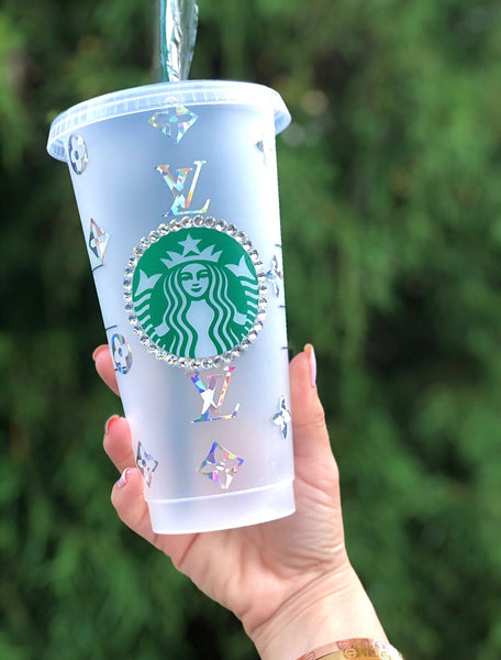 Starbucks Fashion Customized Cup with Rhinestones