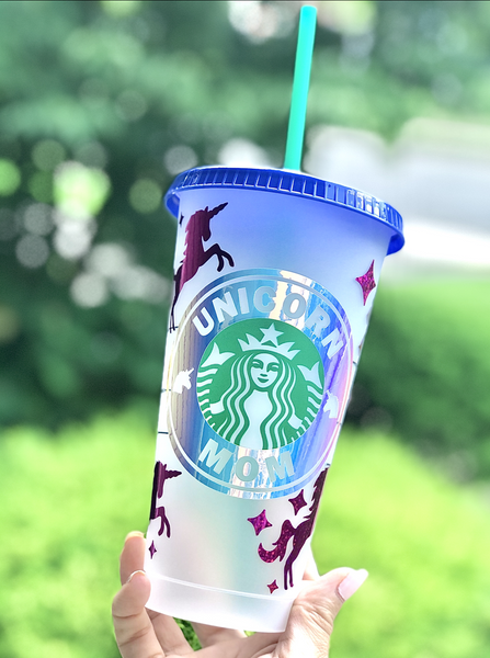 Personalized Starbucks Cup Unicorn Mom