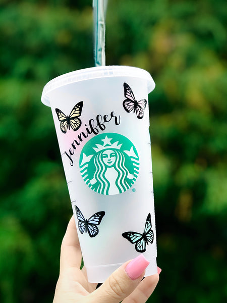 Starbucks Butterfly Cup Customized