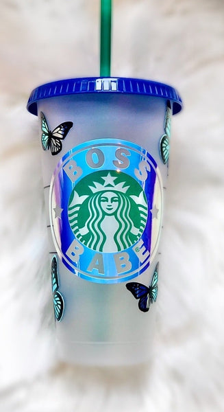 Personalized Starbucks Butterfly Boss Babe Cup