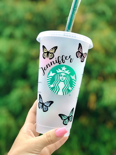 Starbucks Butterfly Cup Customized