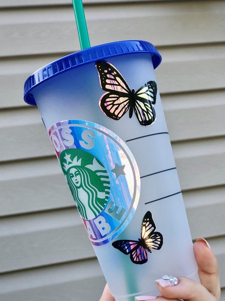 Personalized Starbucks Butterfly Boss Babe Cup