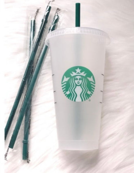 Starbucks Siren Logo Reusable Plastic Cold Cup, 24 fl oz – Pink Fashion Nyc