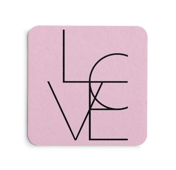 Love Design Coaster Set