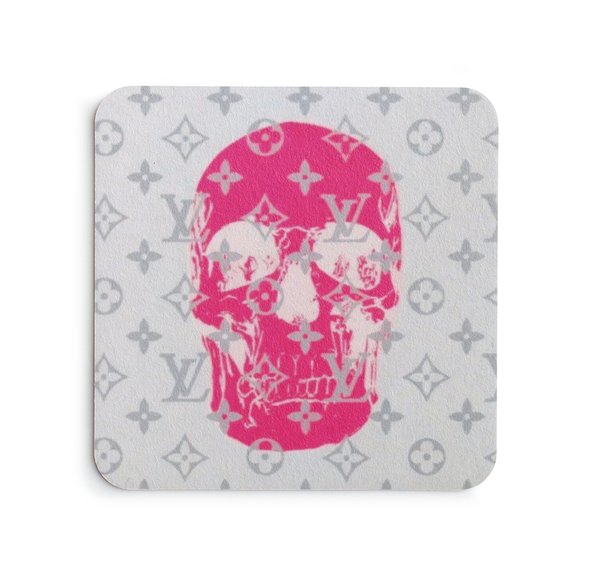 Louis Vuitton&skull inspired Coaster set
