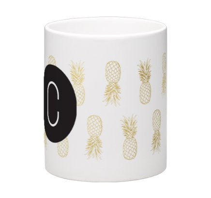 Pineapple Graphic Wraparound Mug Design - Pink Fashion Nyc