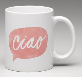 Ciao Ceramic Mug - Pink Fashion Nyc