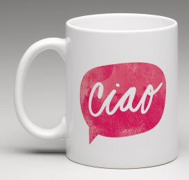 Ciao Ceramic Mug - Pink Fashion Nyc