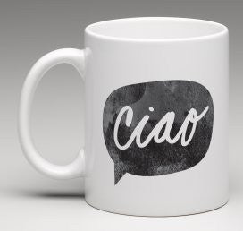 Ciao Ceramic Mug - Pink Fashion Nyc