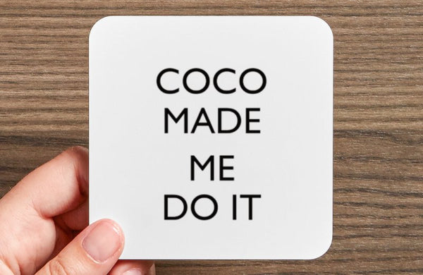 Coco Made me do it Coaster Set - Pink Fashion Nyc